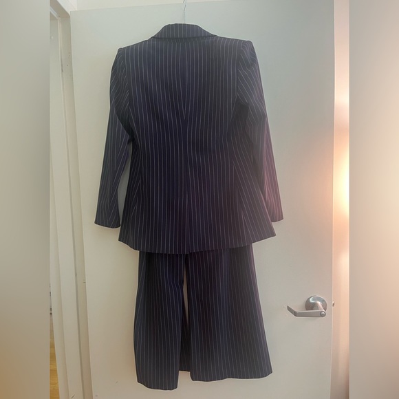 Navy Pinstripe Suit Set - Picture 2 of 8